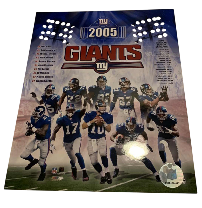 Photo 1 of 2005 8 X 10 NFL NEW YORK GIANTS TEAM PHOTO NFL AUTHENTICATED