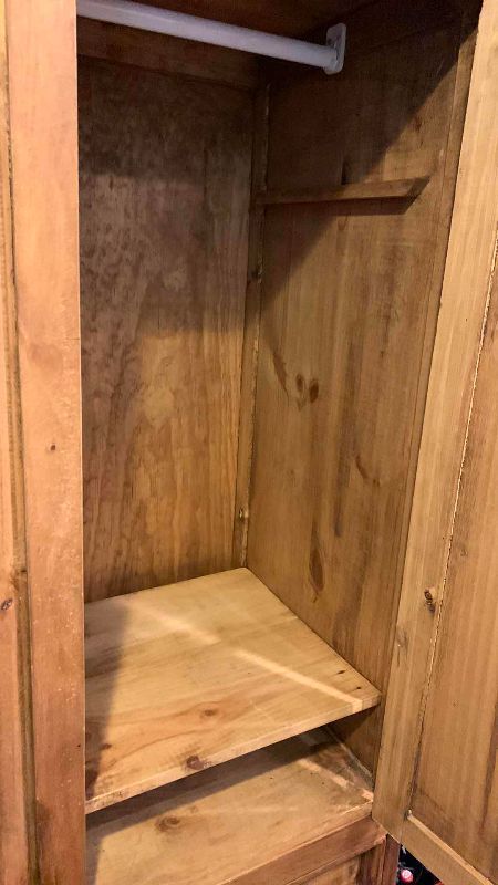 Photo 1 of WOOD WARDROBE 41” X 24” H 72”