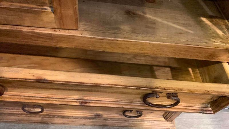 Photo 1 of WOOD WARDROBE 41” X 24” H 72”
