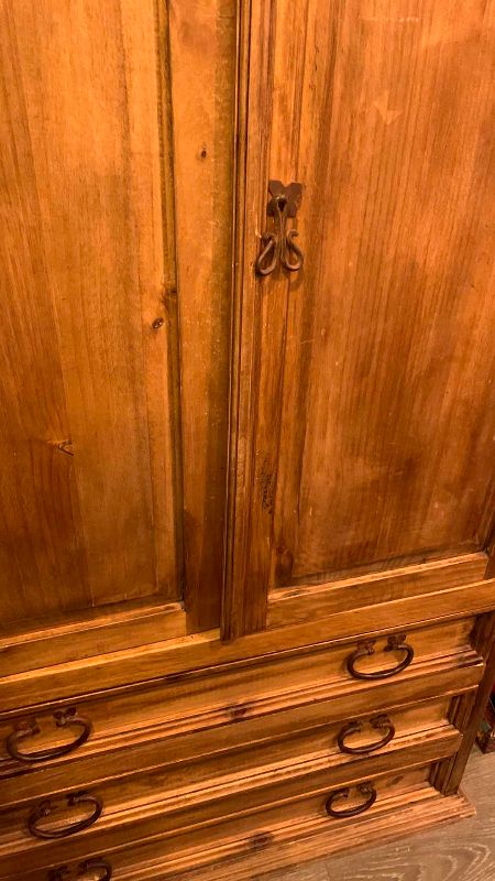 Photo 1 of WOOD WARDROBE 41” X 24” H 72”