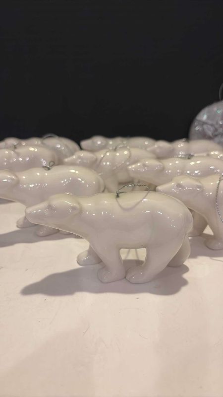 Photo 1 of PENGUINS AND POLAR BEARS CHRISTMAS ORNAMENTS 4”
