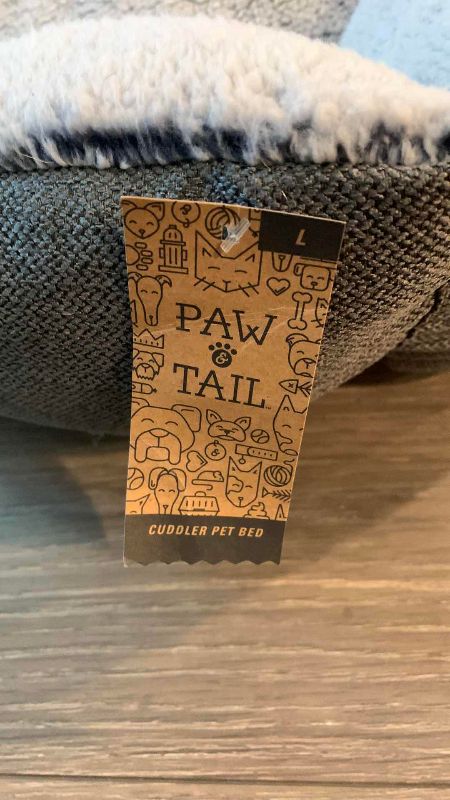 Photo 1 of PAW TAIL CUDDLER PET BED NON SKID BOTTOM 44" X 30" H 9"