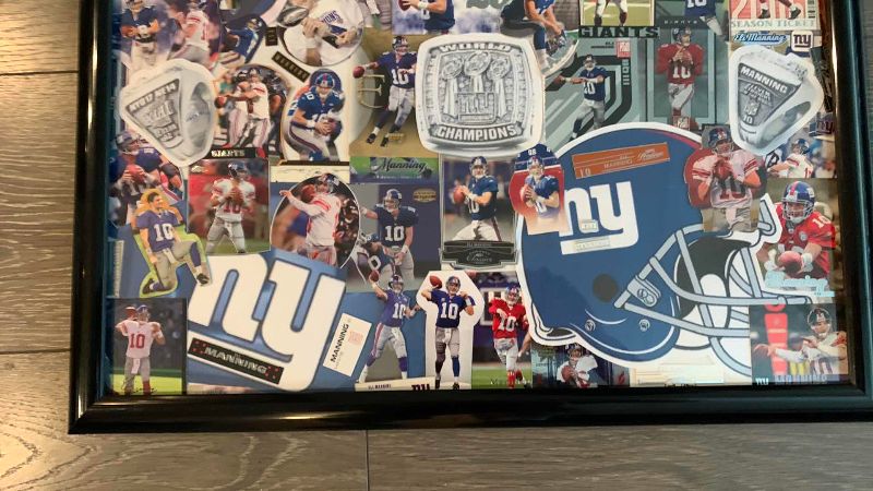 Photo 1 of NFL FOOTBALL NEW YORK GIANTS PHOTO COLLAGE 16" X 16"