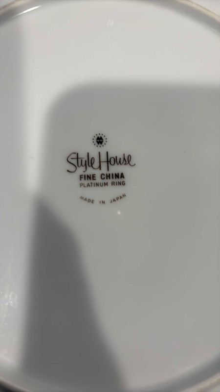 Photo 1 of STYLE HOUSE FINE CHINA 10.5” SET OF 8