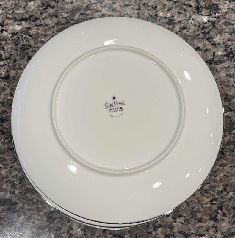 Photo 1 of STYLE HOUSE FINE CHINA 10.5” SET OF 8