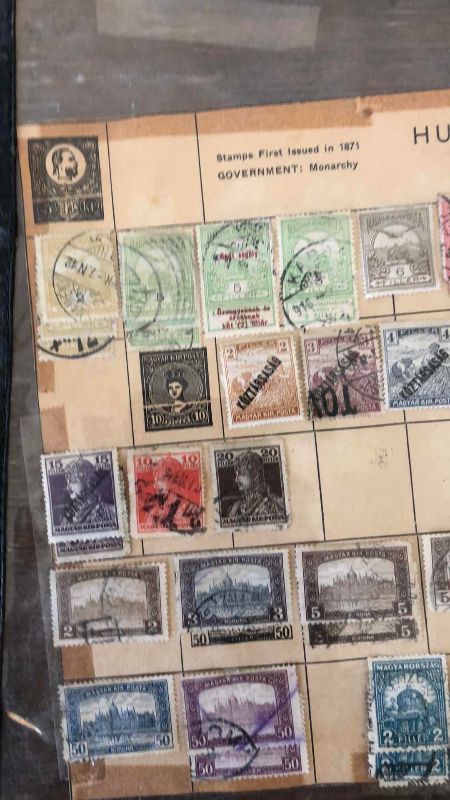Photo 1 of ANTIQUE STAMPS FROM HUNGARY 1871