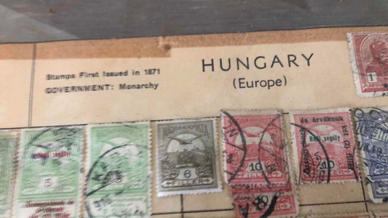 Photo 1 of ANTIQUE STAMPS FROM HUNGARY 1871