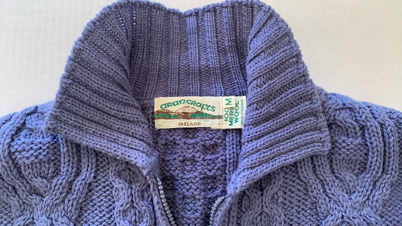 Photo 1 of ARANCRAFTS WOMEN SWEATER MADE IN IRELAND 100% MERINO WOOL