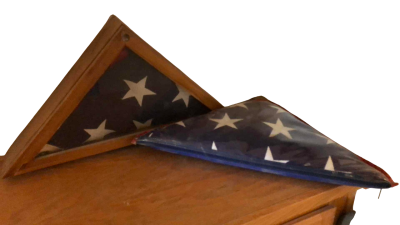 Photo 1 of 2 VINTAGE UNITED STATES MEMORIAL FLAGS