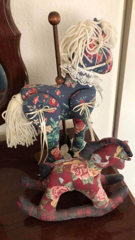 Photo 1 of 2 STUFFED HORSES