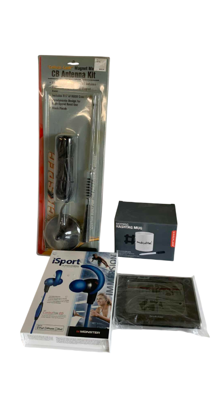 Photo 1 of HEADPHONES, COFFEE MUG AND OTHER ITEMS