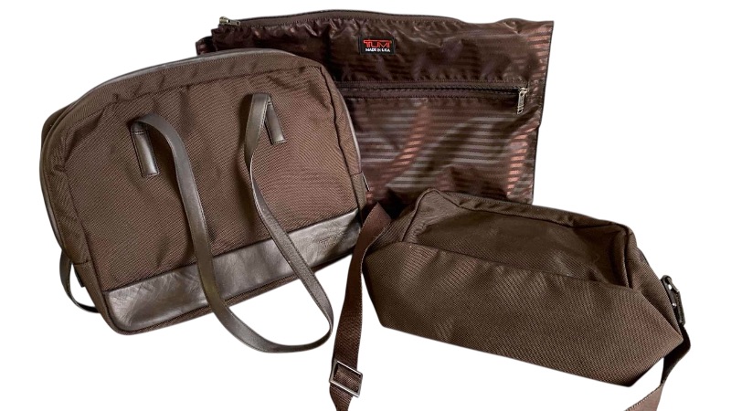 Photo 1 of 3-TUMI CANVAS TRAVEL BAGS