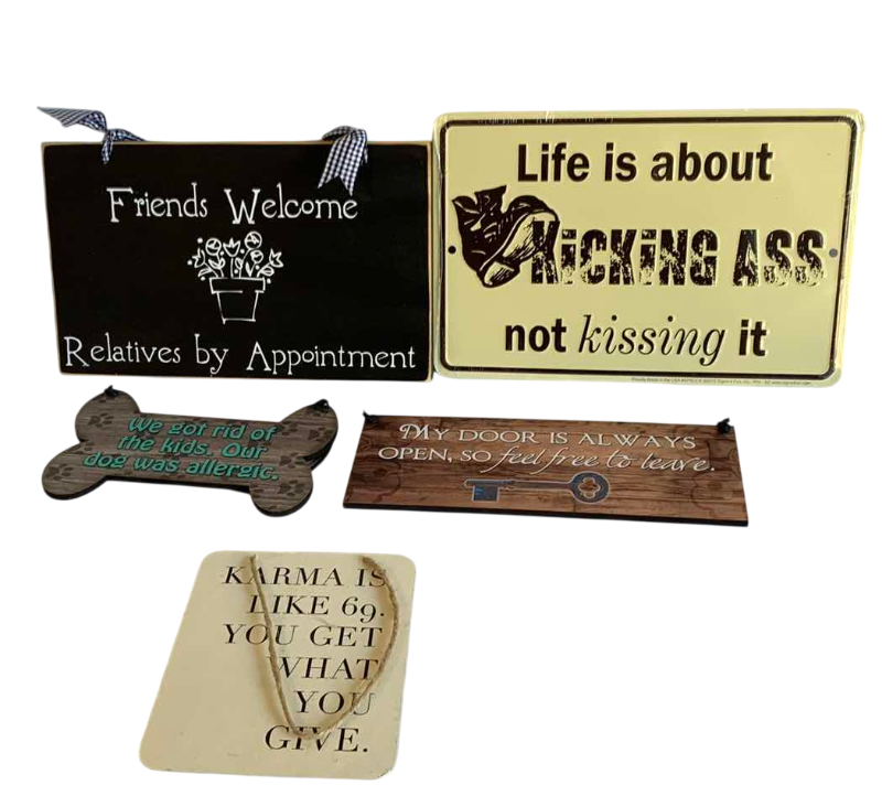 Photo 1 of 5 NOVELTY SIGNS