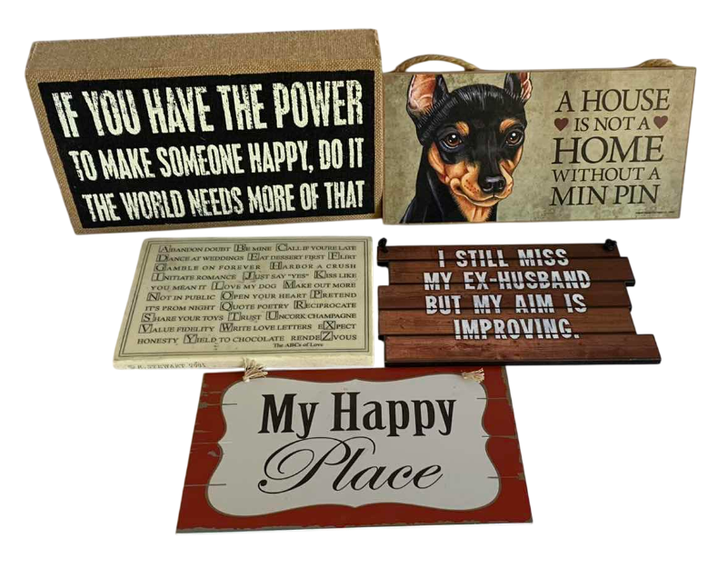 Photo 1 of 5 NOVELTY SIGNS