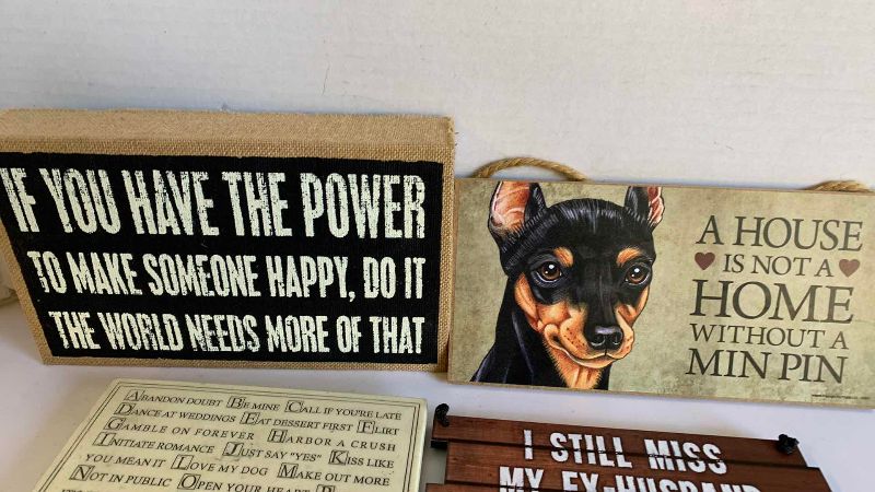 Photo 1 of 5 NOVELTY SIGNS