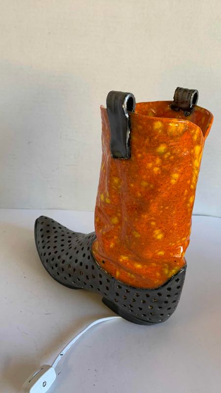 Photo 1 of OLIVIA NEWTON JOHN WESTERN BOOT LAMP 12”