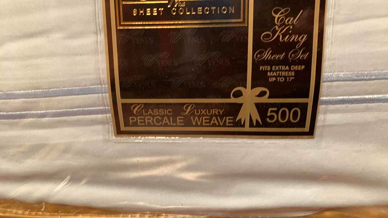 Photo 1 of CAL KING PERCALE WEAVE 500 THREAD COUNT SHEET SET