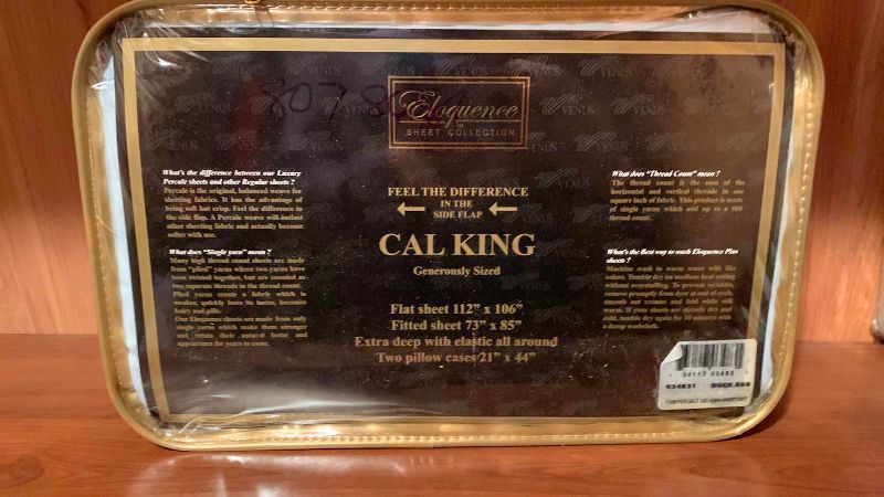 Photo 1 of CAL KING PERCALE WEAVE 500 THREAD COUNT SHEET SET