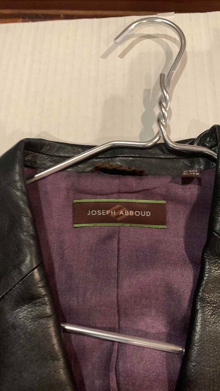 Photo 1 of 2- MEN'S JOSEPH ABBOUD LEATHER JACKETS (XL)