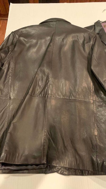 Photo 1 of 2- MEN'S JOSEPH ABBOUD LEATHER JACKETS (XL)