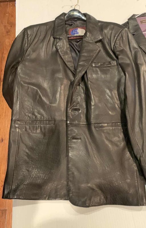 Photo 1 of 2- MEN'S JOSEPH ABBOUD LEATHER JACKETS (XL)