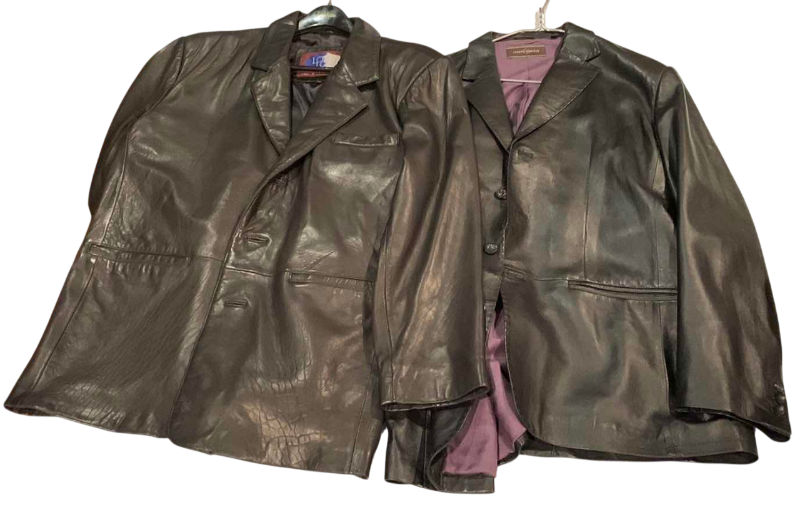 Photo 1 of 2- MEN'S JOSEPH ABBOUD LEATHER JACKETS (XL)