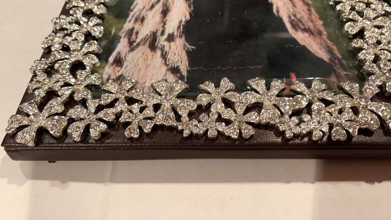 Photo 1 of 2-JEWELED DESIGNER PHOTO FRAMES 5” X 7”