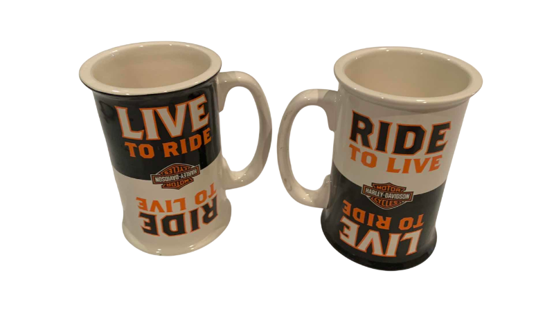 Photo 1 of 2 HARLEY DAVIDSON DOUBLE MUGS