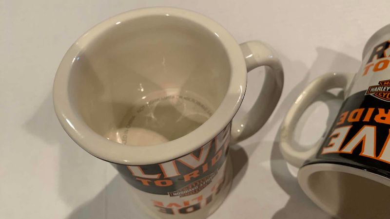 Photo 1 of 2 HARLEY DAVIDSON DOUBLE MUGS
