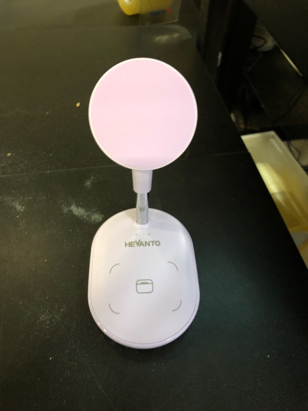 Photo 2 of 3 in 1 Wireless Charging Station for Apple MagSafe Charger COLOR IS LILAC