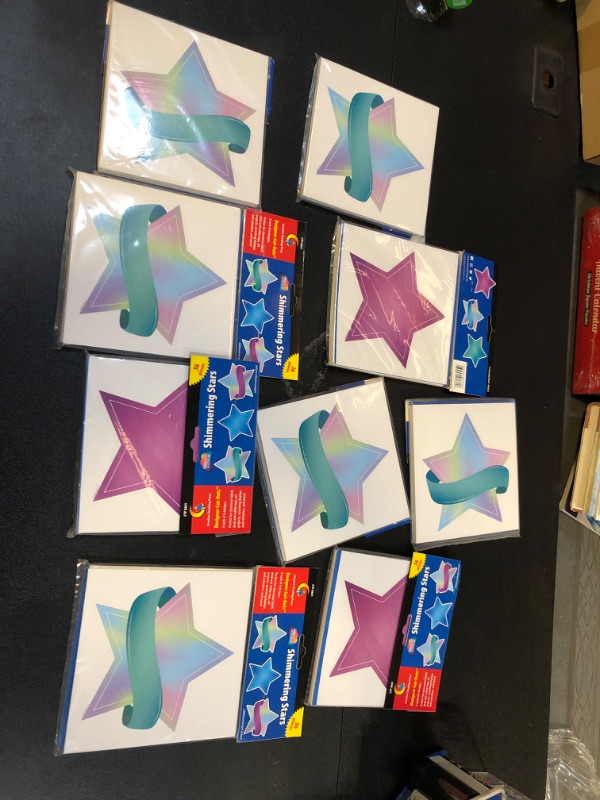 Photo 2 of Creative Teaching Press Mystical Magical Shimmering Stars Cut Outs, 6 in, CTP 8661 (9 PACKS)