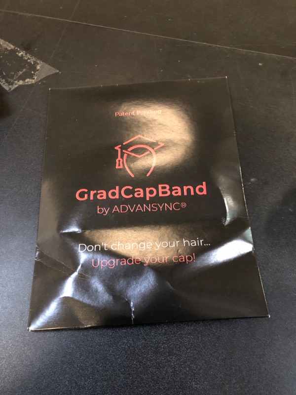 Photo 2 of ADVANSYNC GradCapBand Secures Your Graduation Cap. Don't Change Your Hair. Upgrade Your Cap Black (BUNDLE OF 6)