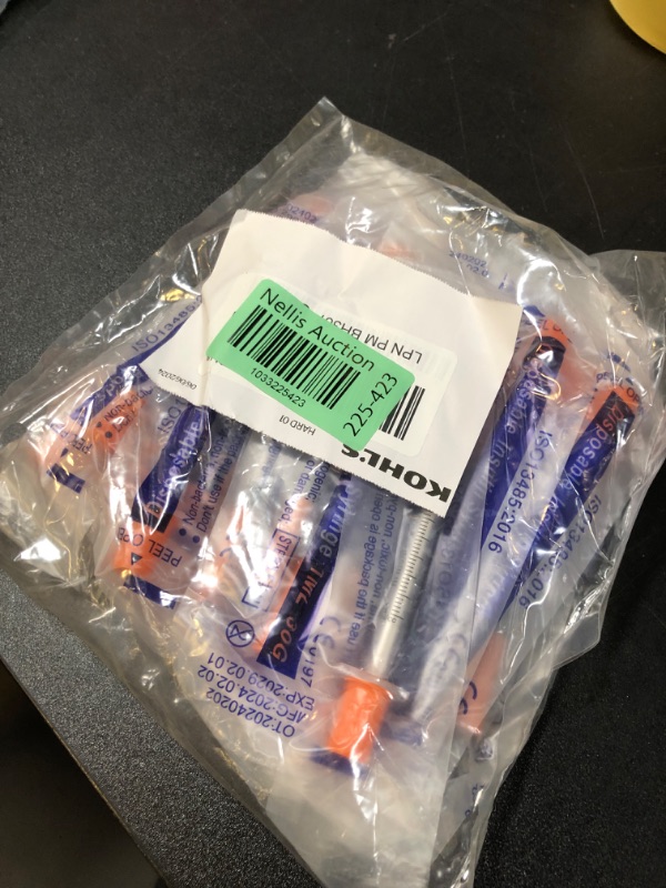 Photo 2 of 1ml Syringe with 30Ga 1/2in Needle, Individually Wrapped, Pack of 20