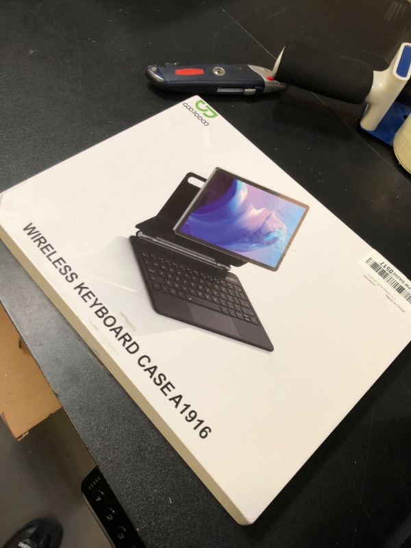 Photo 1 of GOOJODOQ Magic Keyboard for Samsung Galaxy Tab S9+/S9 FE+/S8+/S7+/S7 FE 12.4 inch,12.4" Magnetic Keyboard Case with Floating Cantilever Stand,Anywhere Touchpad with LCD Display & 7 Colors Backlit