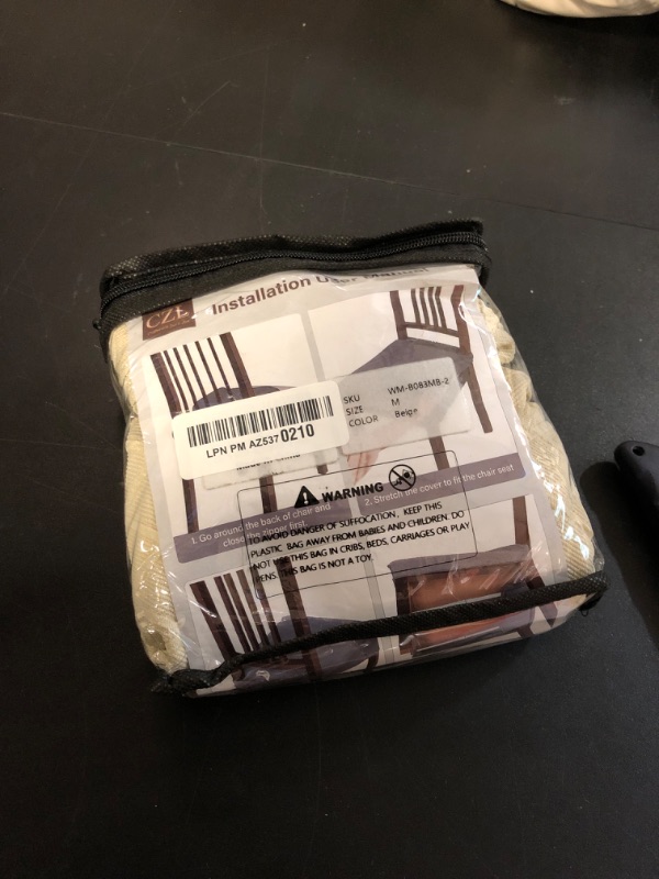 Photo 1 of CZL Dining Chair Seat Covers for Dining Room Chairs with Armrest, Zipper with Rear-Covered Dining Chair Slipcovers Jacquard Kitchen Seat Covers Removable for Dining Chairs with Arms,2 Pack