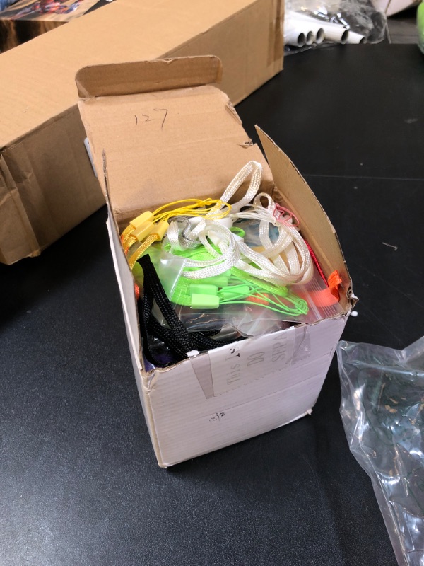 Photo 1 of 50 Pack USB Flash Drives Bulk with Lanyards USB 2.0 Thumb Drive Swivel Storage Flash Drive Pack Bulk with LED Light for Data Storage Backup, 10 Colors (512 MB)