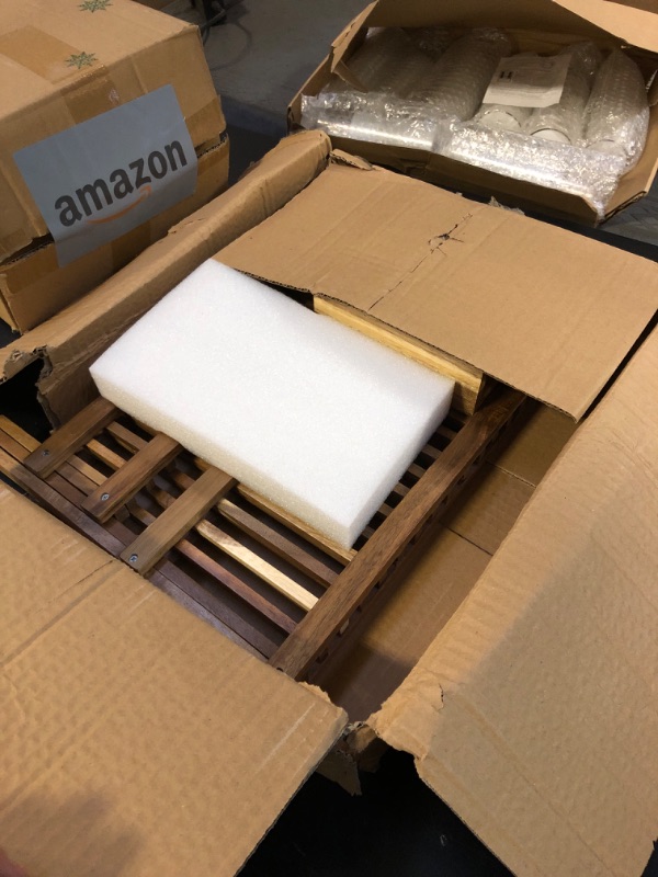 Photo 1 of NOVAYEAH Acacia Wooden Dish Drying Rack for Kitchen Counter 2-Tier Collapsible Bamboo Dish Drying Rack with Utensil Holder Dish Drainer Large Folding Wood Dish Drying Rack with Flatware Holder