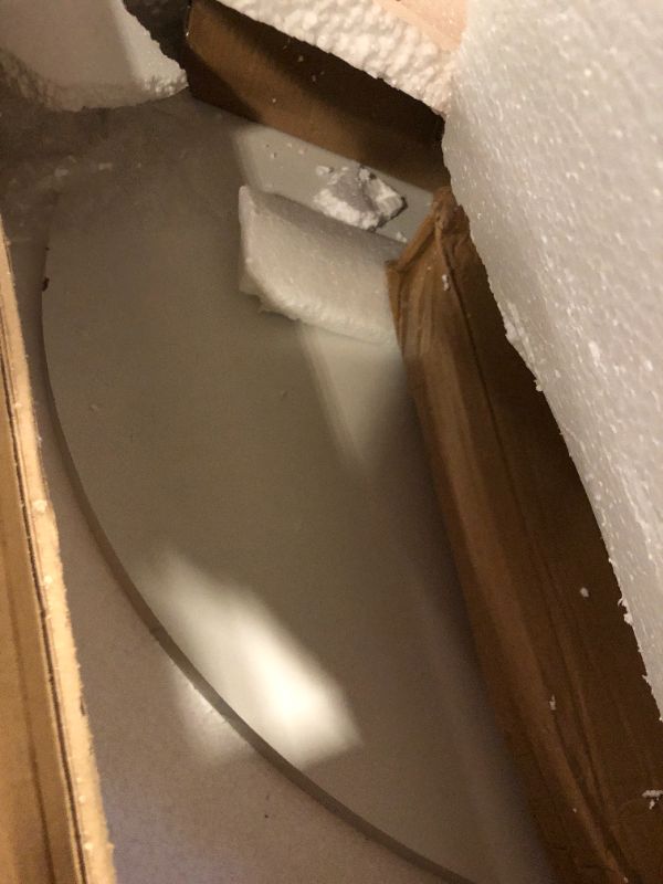 Photo 1 of Round Modern Dinning Table Bistro Table Tulip Table with Faux Marble top,Easy Assemble,Sturdy Metal Frame Diameter 30in*H28.54in