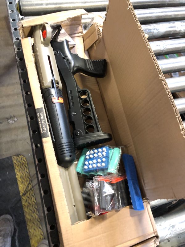 Photo 1 of Double Barrel Shotgun Toy with Ejecting Shells and 90 Soft Bullet Darts, Toy Foam Blaster with Scope for Boys, Youth, Teen
