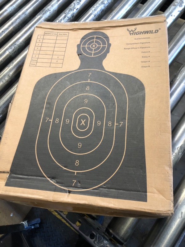 Photo 1 of Highwild Adjustable Target Stand Base for Paper Shooting Targets Cardboard - H Shape - USPSA/IPSC - IDPA Practice - Upgraded Version (1 Pack)