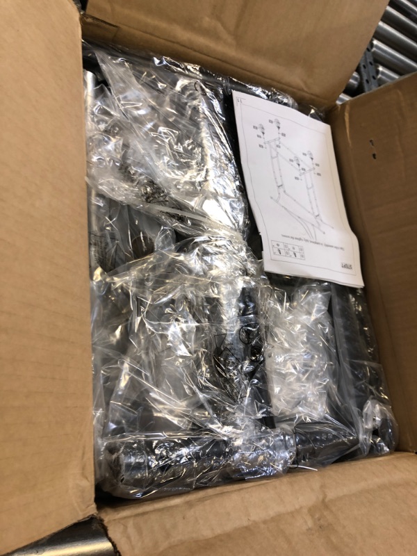 Photo 1 of Tajsoon Clothes Rack Heavy Duty Rolling Garment Rack with Wheels and Extendable Double Rods, Collapsible Clothing Racks For Hanging Clothes, Adjustable Commercial Clothes Rack with Shelf, Black&Chrome