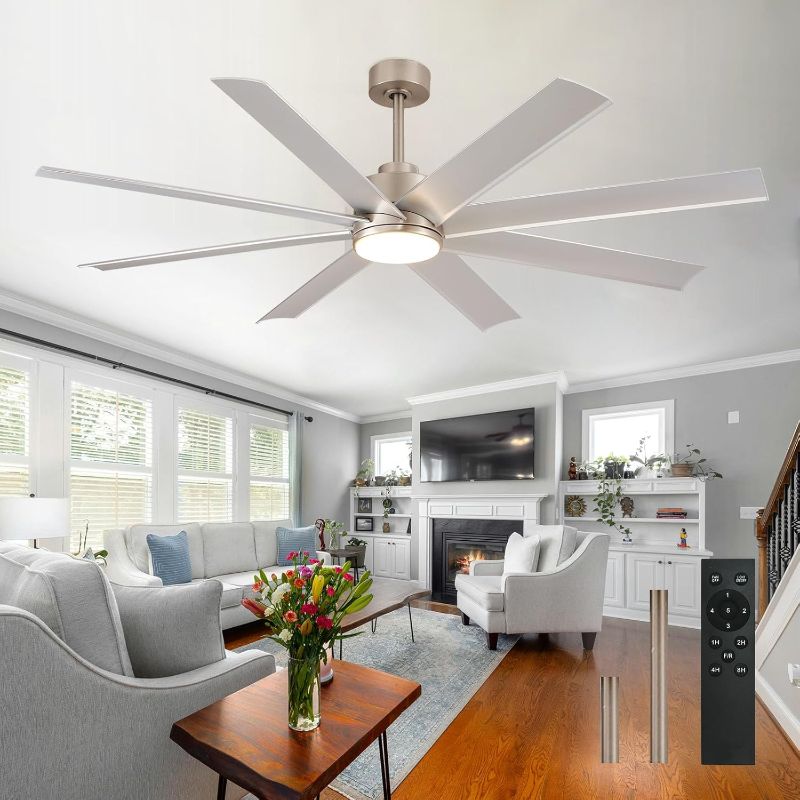 Photo 1 of 72 inch Large Ceiling Fans with Lights and Remote