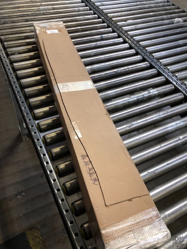 Photo 1 of Heefen Adjustable Panel Track Blinds Light Filtering Vertical Blinds, Retractable Track from 42" to 74" W, Trimmable Panel Up to 96" H (White)