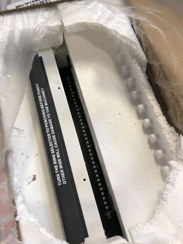 Photo 1 of Rayson TD1202R Binding Machine, 3:1 Pitch Wire Binding Machine, Round Holes, Punch 12 Sheets/Bind 120 Sheets with Sturdy Metal Construction