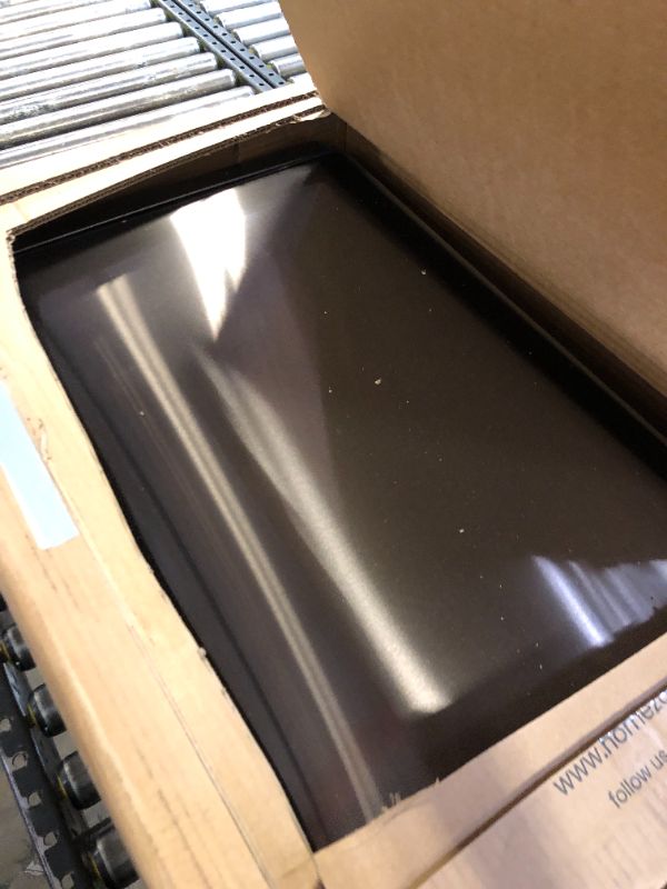 Photo 1 of Home Zone Living 12 Gallon Slim Kitchen Trash Can, Stainless Steel, Step Pedal, 45 Liter