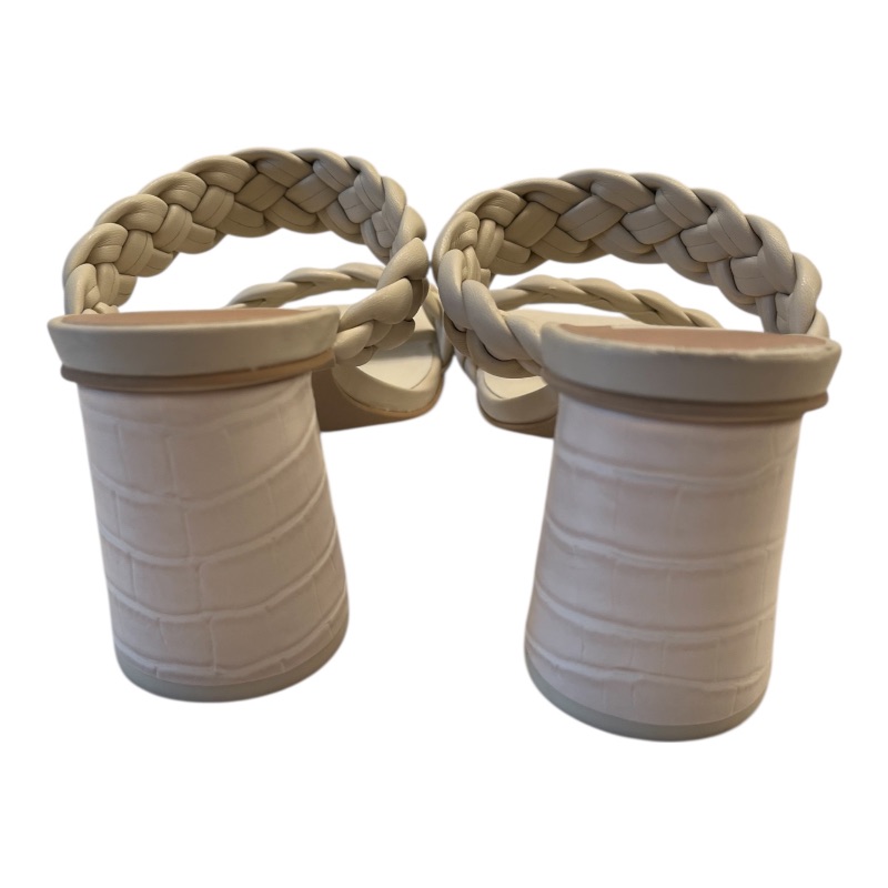 Photo 1 of DOLCE VITA OFF WHITE BRAID STRAP HEELED SANDALS WOMENS SIZE 8