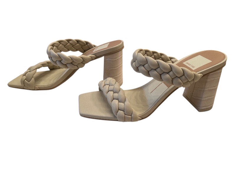 Photo 1 of DOLCE VITA OFF WHITE BRAID STRAP HEELED SANDALS WOMENS SIZE 8