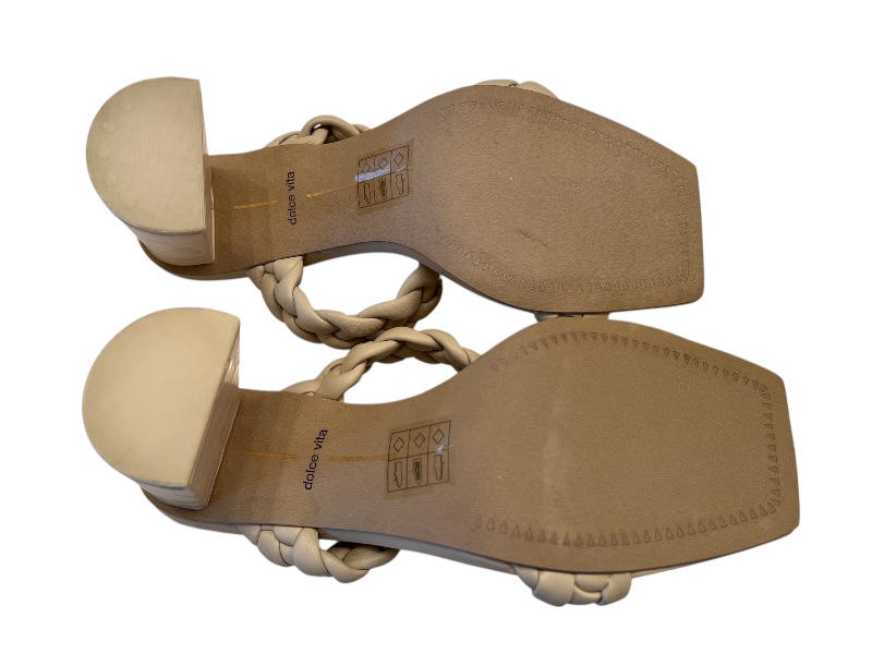 Photo 1 of DOLCE VITA OFF WHITE BRAID STRAP HEELED SANDALS WOMENS SIZE 8