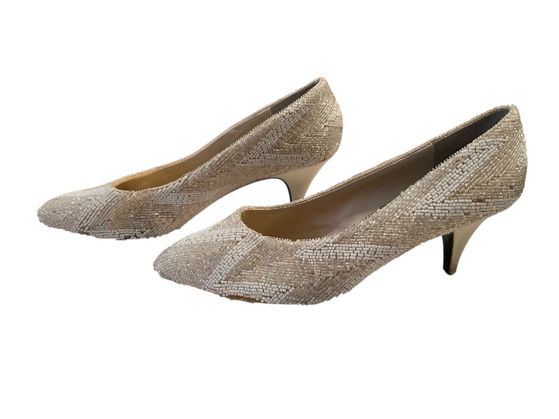 Photo 1 of !!!!VINTAGE J.RENEE BEADED HEELS WOMENS SIZE 8