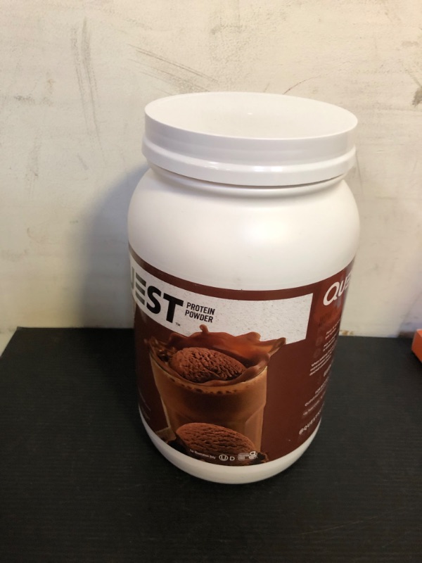 Photo 2 of exp date 06/2026--Quest Nutrition Chocolate Milkshake Protein Powder, 22g Protein, 1g Sugar, Low Carb, Gluten Free, 3 Pound, 43 Servings